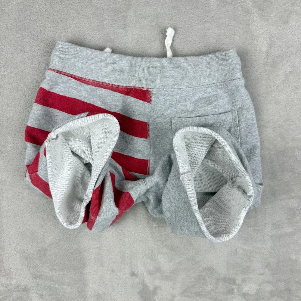 OshKosh B'gosh Shorts Kids 8 Gray American Flag July 4th Stars Stripes Patriotic